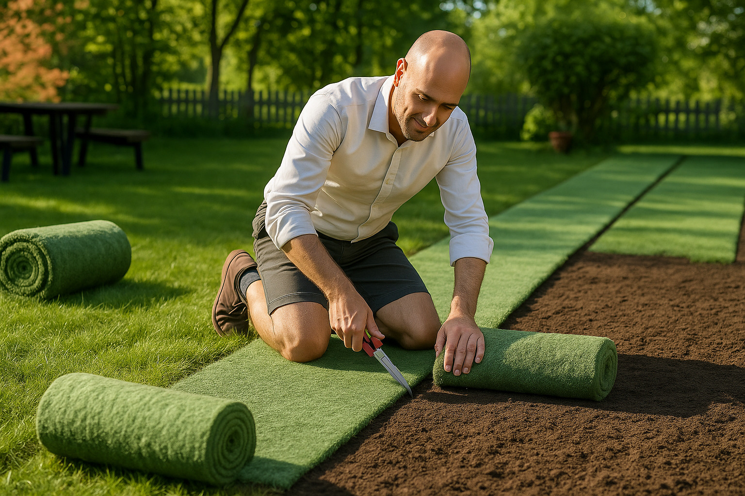 Découpe du tapis de graines dans les courbes