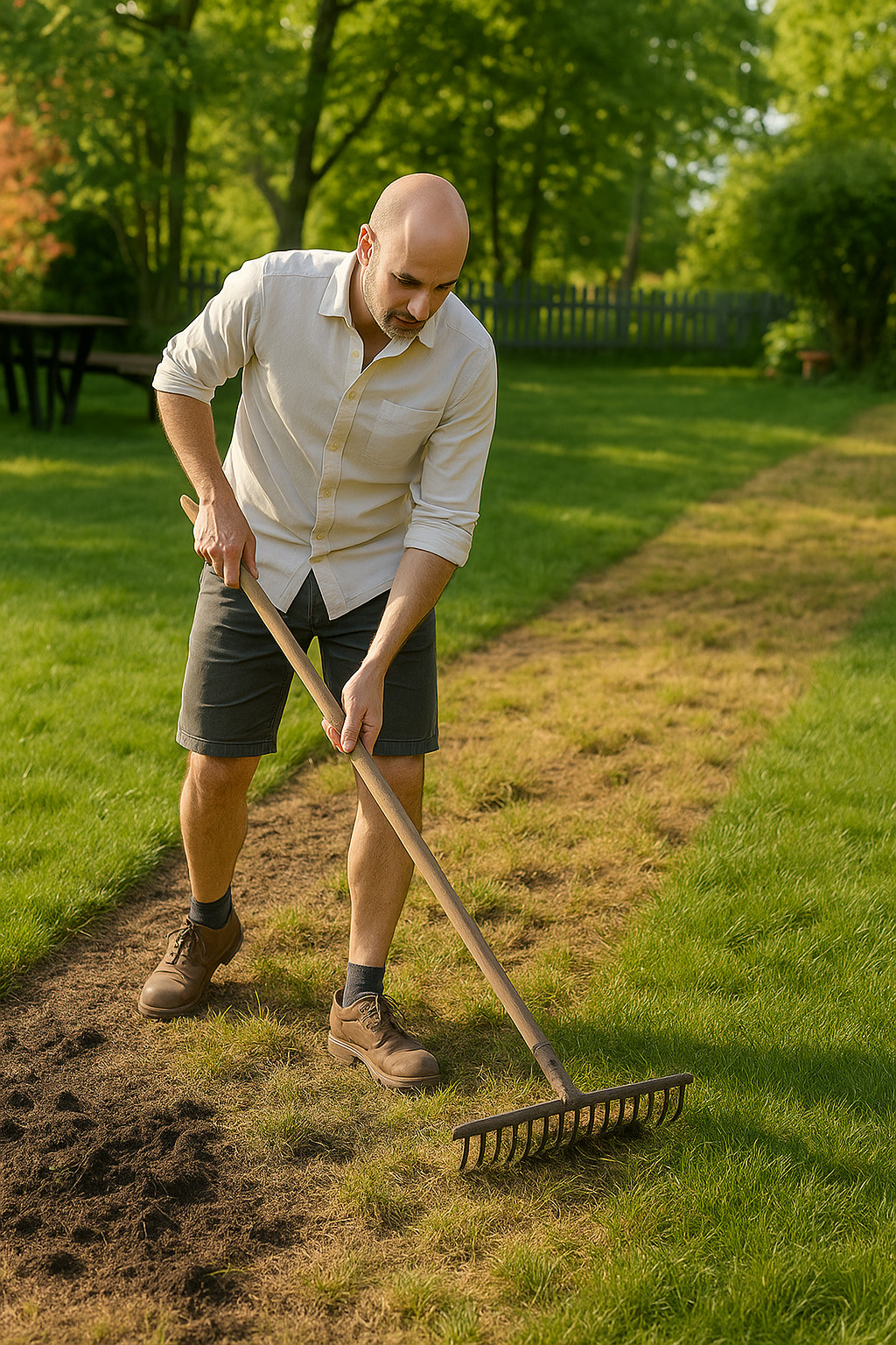 Élimination de l’ancien gazon et des mauvaises herbes